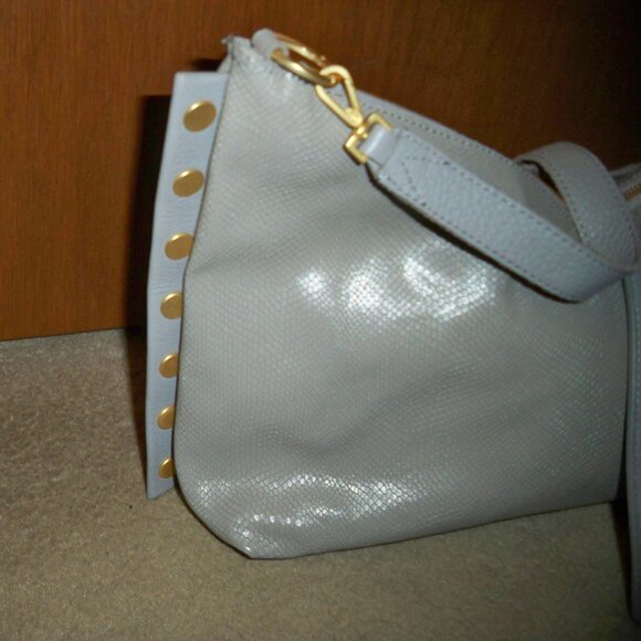 HAMMITT MR G Gray and Brushed Gold Shoulder Bag-NWOT!! - Picture 4 of 5
